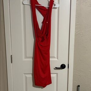 Bluebell Collection Red One Shoulder Dress